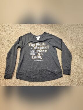 Disney Gray 'The Most Magical Place on Earth' Kids Sweatshirt